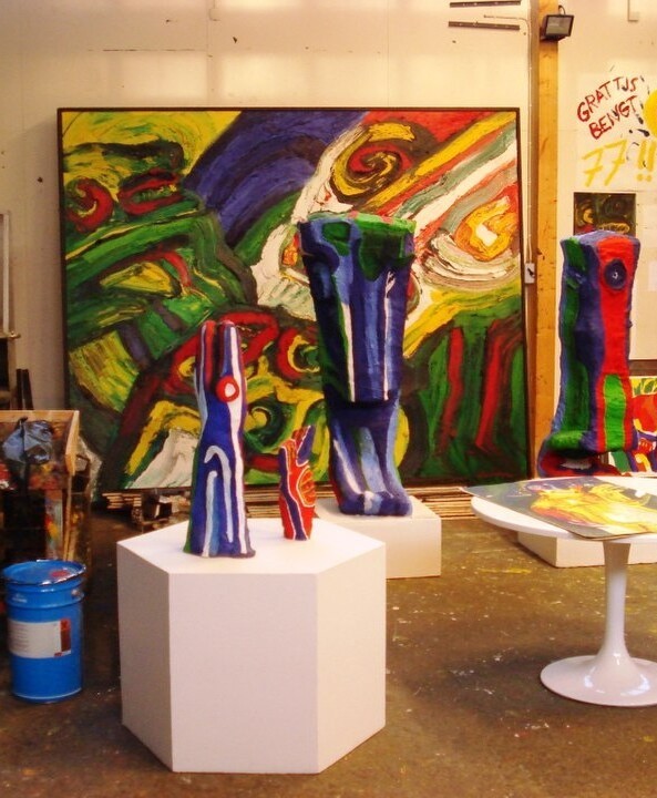 Bengt Lindströms svenske atelier. Wikimedia Commons, Ava Ketel CC BY-SA 4.0 Utsnitt