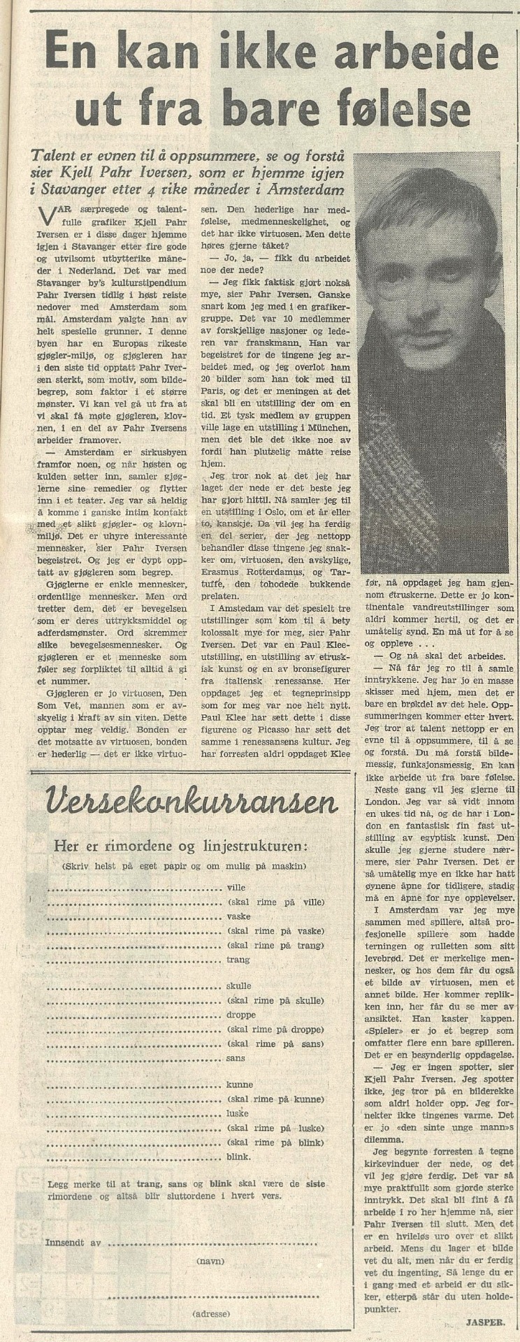 Rogalands Avis 12.12.1961 Nasjonalbiblioteket, Public domain.