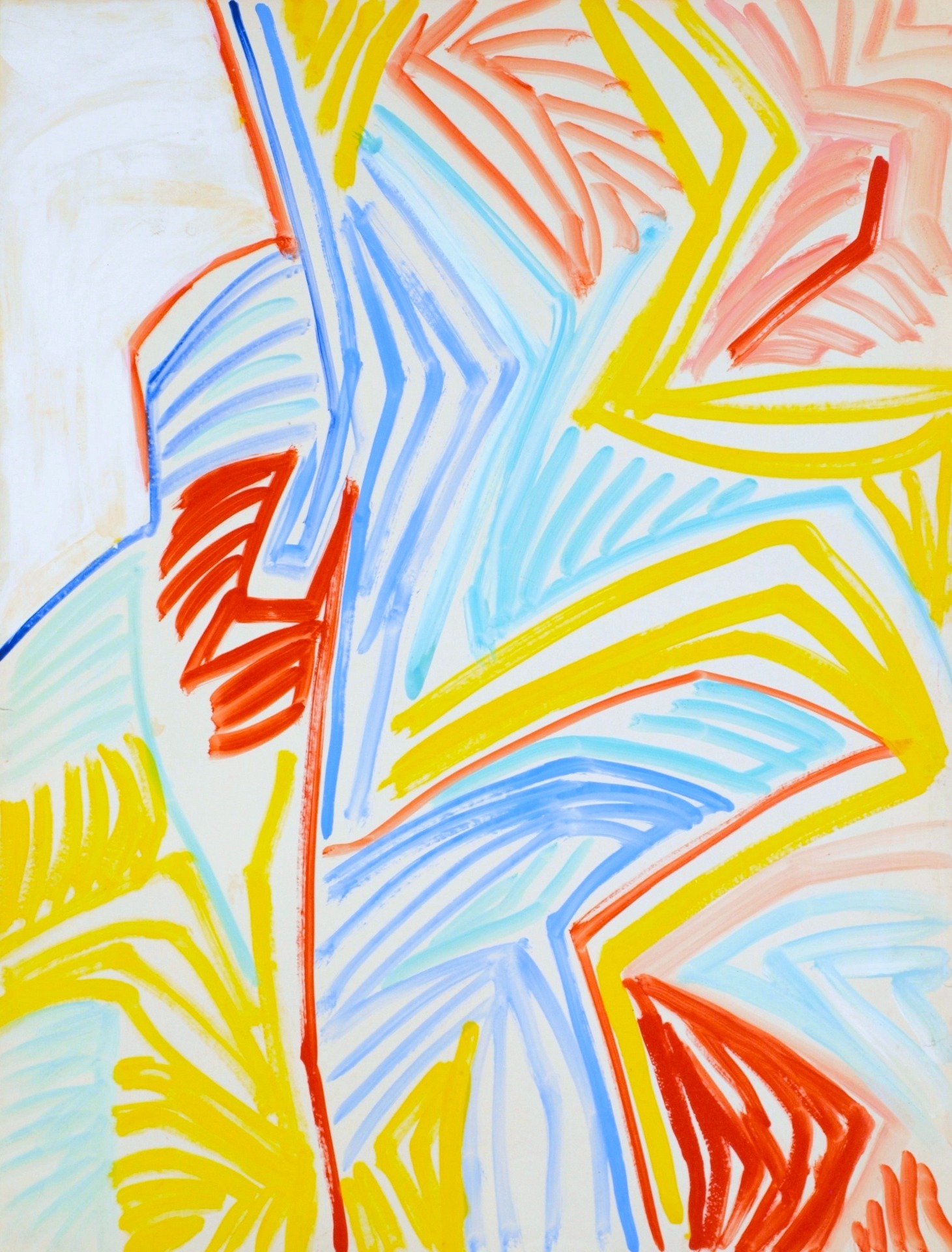 Kjell Pahr-Iversen Pastorale 1973 118x90 Akryl på papir. I kunstnerens eie © foto Ådne Njå