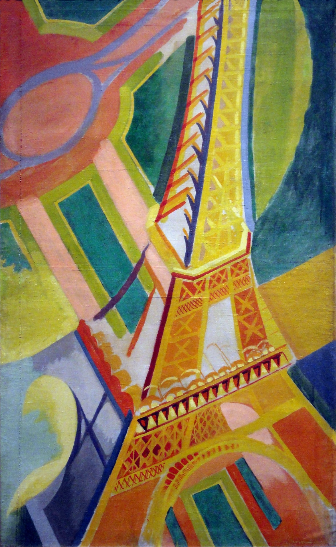 Robert Delaunay La Tour Eiffel 1926 169x86 Oil on canvas. Wikimedia Commons, Photo Coldcreation, Public domain