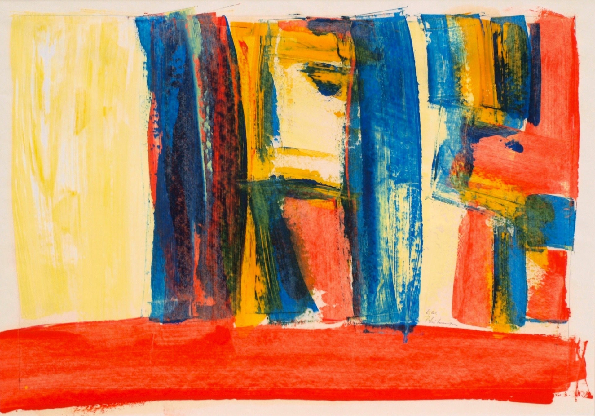 Ikon-etyde ca. 1974 Olje på papir